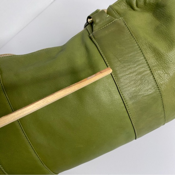 Zina Eva Green Fringe Tassel Leather Handbag - Picture 9 of 12